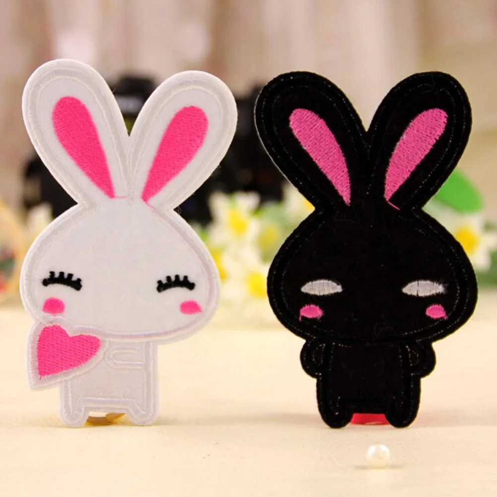 2 Color 5.4-11cm Cute Rabbit Embroidered Patches Children's clothing accessories patch Sewing Tools 1PC
2 Color 5.4-11cm Cute Rabbit Embroidered Patches Children's clothing accessories patch Sewing Tools 1PC