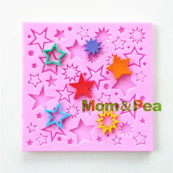 Mom&Pea 0759 Free Shipping Stars Shaped Silicone Mold Cake Decoration Fondant Cake 3D Mold Food Grade
Mom&Pea 0759 Free Shipping Stars Shaped Silicone Mold Cake Decoration Fondant Cake 3D Mold Food Grade