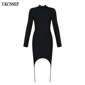 2020 New Dresses Women Sexy Bodycon Bandage Dress Long Sleeve Turtleneck Low V Elegant Celebrity Party Dress Vestidos
2020 New Dresses Women Sexy Bodycon Bandage Dress Long Sleeve Turtleneck Low V Elegant Celebrity Party Dress Vestidos