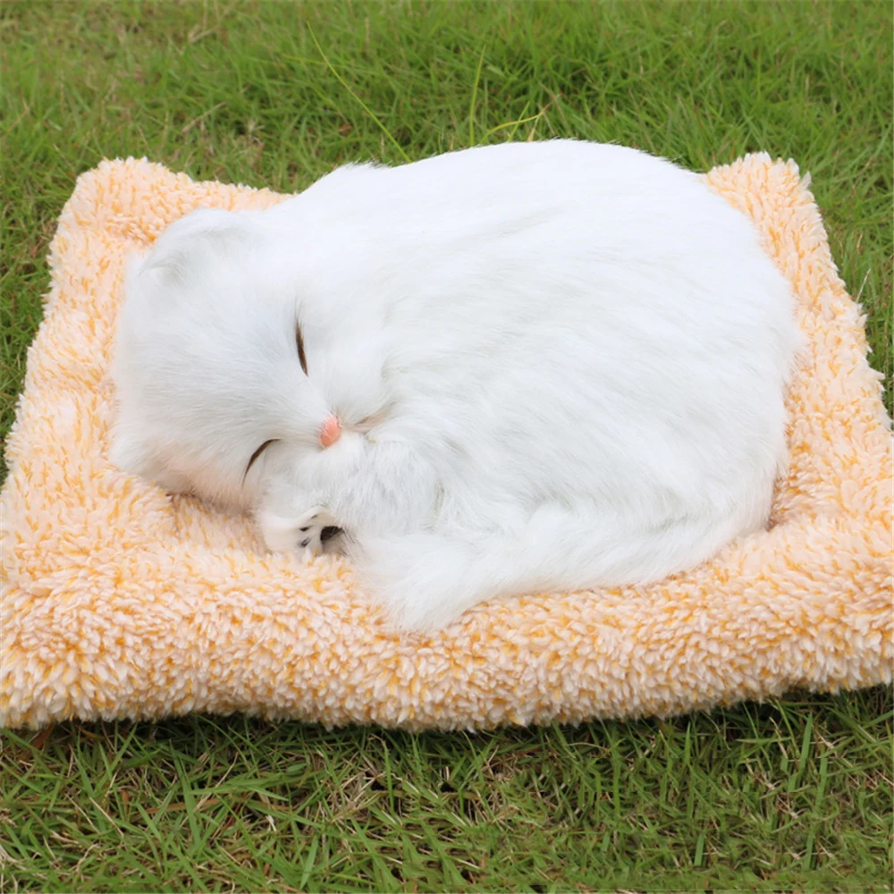 Fancytrader Cute Animals Cat Fox Dog Panda Lying on Blanket Toys Purify Air Cars Decoration Doll11