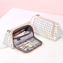 Pencil Case Stationery Bag Pen Holder School Supplies Office College Student Girl BagChristmas Gift White Plaid Stationary Pouch
Pencil Case Stationery Bag Pen Holder School Supplies Office College Student Girl BagChristmas Gift White Plaid Stationary Pouch