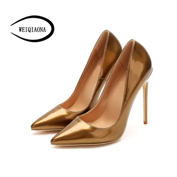 WEIQIAONA 2018 New Big Size 34-44 Sexy Luxury Gold Women Shoes Brand Design Shoes Pionted Toe Pump High Heels Ladies Shoes
WEIQIAONA 2018 New Big Size 34-44 Sexy Luxury Gold Women Shoes Brand Design Shoes Pionted Toe Pump High Heels Ladies Shoes