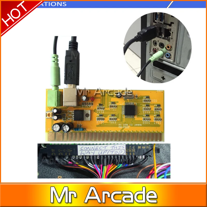 Jamma Harness 2 Players PC USB to Jamma Acade Converter PCB Board arcade game machine/cabinet accessories
Jamma Harness 2 Players PC USB to Jamma Acade Converter PCB Board arcade game machine/cabinet accessories