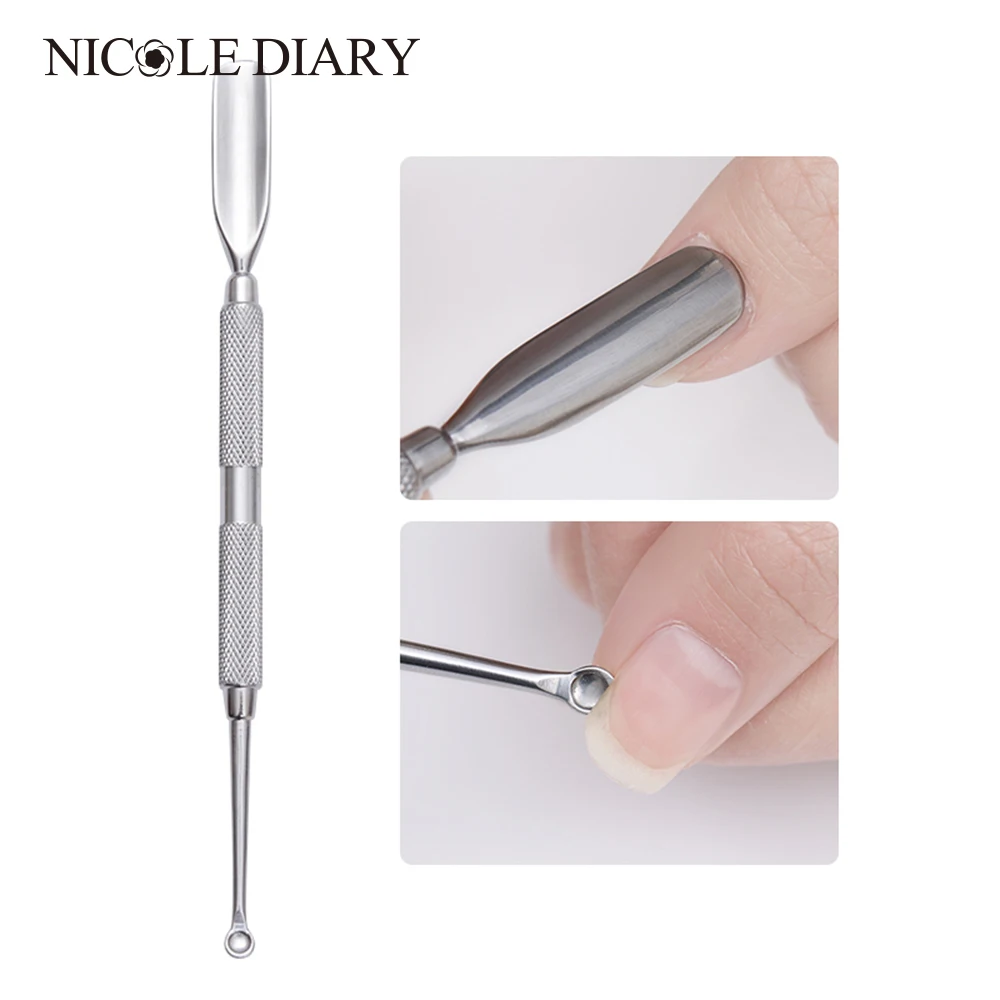 Stainless Steel Dual-ended Cuticle Remover Pusher Spoon-shaped Nail Edge Cleaner Manicure Predicure Nail Art Tool
Stainless Steel Dual-ended Cuticle Remover Pusher Spoon-shaped Nail Edge Cleaner Manicure Predicure Nail Art Tool