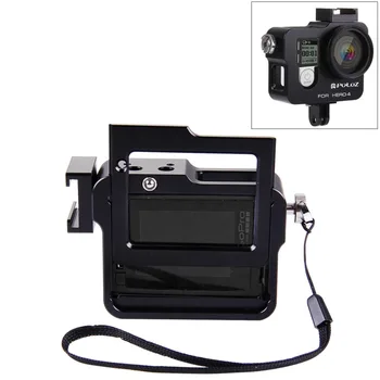 PULUZ for GoPro Accessories Housing Shell Aluminum Alloy Protective Cage with Frame UV filter & Lens Cap for GoPro HERO4 HERO 4
PULUZ for GoPro Accessories Housing Shell Aluminum Alloy Protective Cage with Frame UV filter & Lens Cap for GoPro HERO4 HERO 4