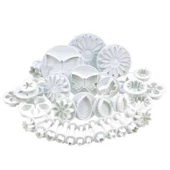 33pcs/set Plastic Flower Plunger Cutters Fondant Cake Decorating Tools Sugarcraft Cookies Mold Baking Accessories
33pcs/set Plastic Flower Plunger Cutters Fondant Cake Decorating Tools Sugarcraft Cookies Mold Baking Accessories