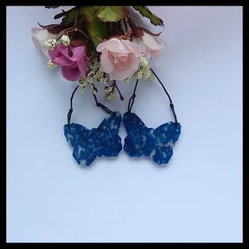 Natural Gemstone Carved Lapis lazuli Butterfly Fashion women earring beads,Semiprecious stone Jewelry,39x31x5mm,17.9g
Natural Gemstone Carved Lapis lazuli Butterfly Fashion women earring beads,Semiprecious stone Jewelry,39x31x5mm,17.9g