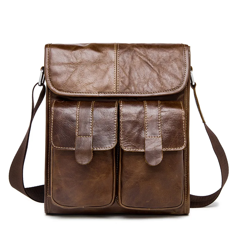 Hot Selling Vintage men Shoulder bag genuine Leather Messenger bags Soft leather designer Crazy horse skin crossbody Bag
Hot Selling Vintage men Shoulder bag genuine Leather Messenger bags Soft leather designer Crazy horse skin crossbody Bag