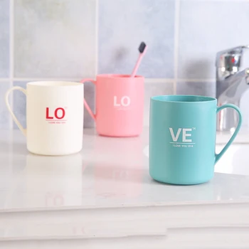 Thick Plastic Brush Cup Set Creative Simple Handle Toothbrush Couple Cup Drinking Utensils Bathroom Accessories
Thick Plastic Brush Cup Set Creative Simple Handle Toothbrush Couple Cup Drinking Utensils Bathroom Accessories