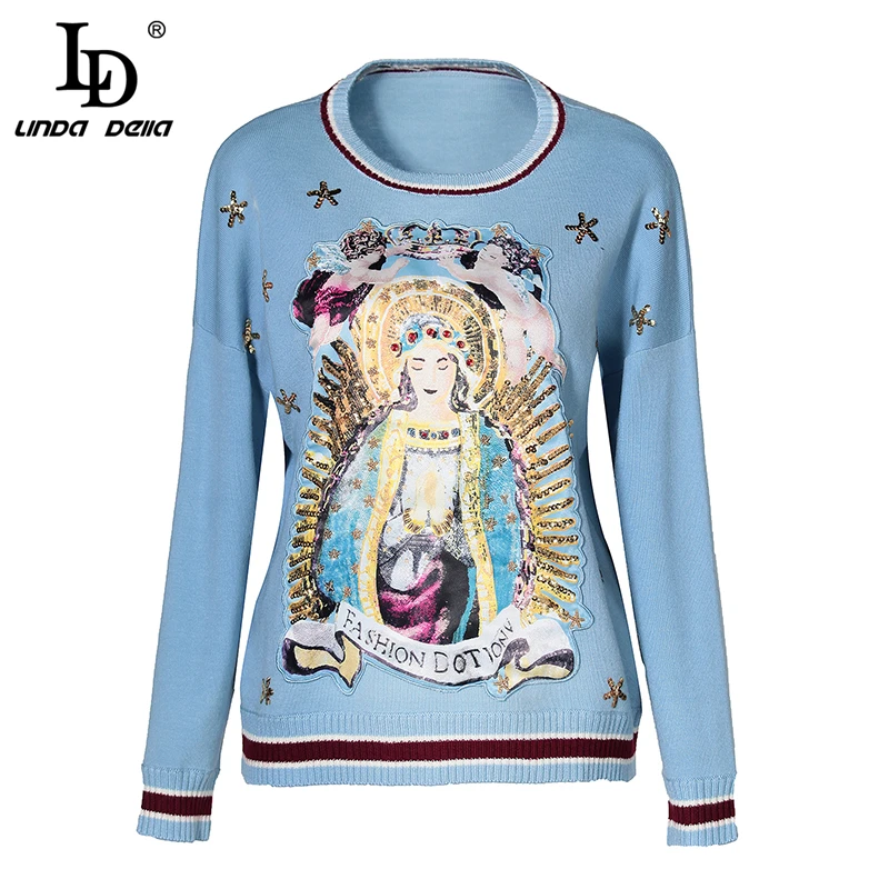 LD LINDA DELLA Autumn Winter Knitted Sweater Women's Long Sleeve Casual Sweater Pullovers Female Top Jumpers
LD LINDA DELLA Autumn Winter Knitted Sweater Women's Long Sleeve Casual Sweater Pullovers Female Top Jumpers