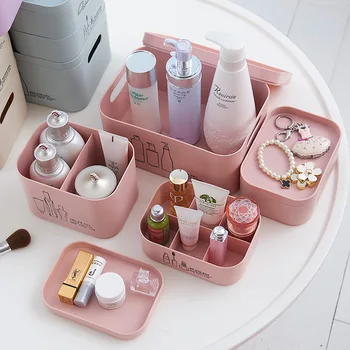 2 Colors Dressing Table Makeup Cosmetic Storage Box Plastic Jewelry Organizer Box Skin Care Products Shelf with 1-6 Grids
2 Colors Dressing Table Makeup Cosmetic Storage Box Plastic Jewelry Organizer Box Skin Care Products Shelf with 1-6 Grids