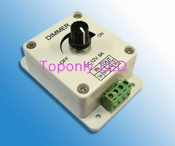 High quality DC12v led knob dimmer Max.8A 96w output easy to adjust led strip light brightness DIY led component parts 4pcs/lot
High quality DC12v led knob dimmer Max.8A 96w output easy to adjust led strip light brightness DIY led component parts 4pcs/lot