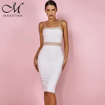 Maketina Sleeveless Bandage Bodycon Party Dresses Sexy Summer Bandage Dress Vestido 2019 Woman Bandage Dress White Evening
Maketina Sleeveless Bandage Bodycon Party Dresses Sexy Summer Bandage Dress Vestido 2019 Woman Bandage Dress White Evening