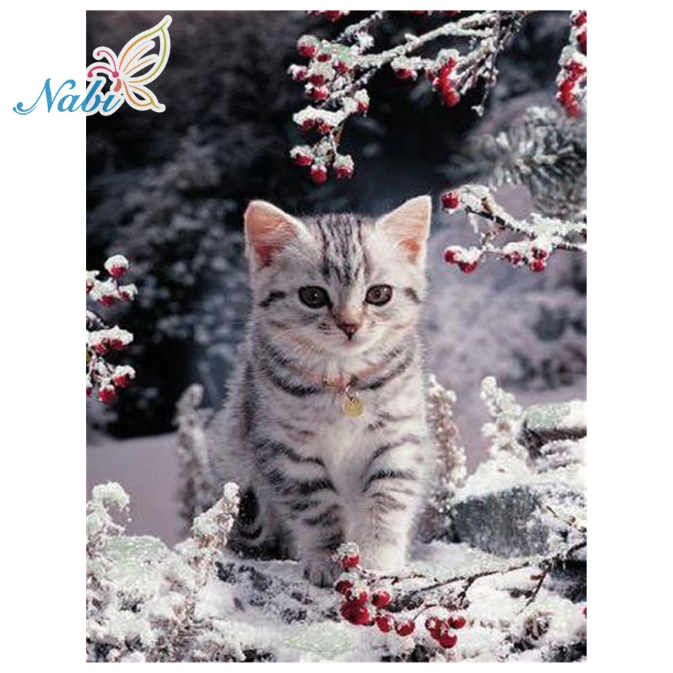 5d diy diamond painting full square Diamond embroidery animals cat - diamond mosaic daimond painting 468DD 
5d diy diamond painting full square Diamond embroidery animals cat - diamond mosaic daimond painting 468DD