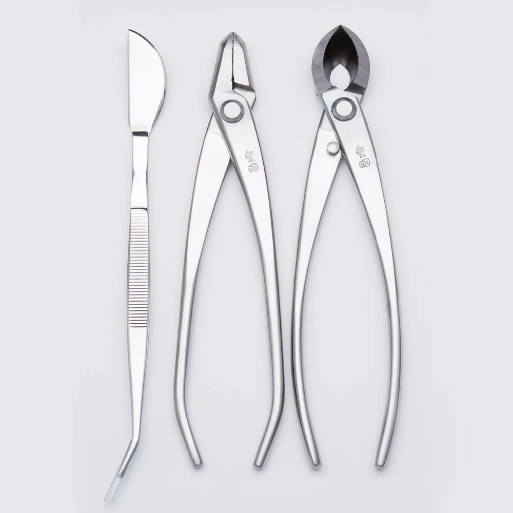 3 PCS Bonsai tool Set JTTK-07 Jin Pliers / Branch Cutter / Bonsai Tweezers Master Grade Bonsai Tools Excellent Quailty
3 PCS Bonsai tool Set JTTK-07 Jin Pliers / Branch Cutter / Bonsai Tweezers Master Grade Bonsai Tools Excellent Quailty