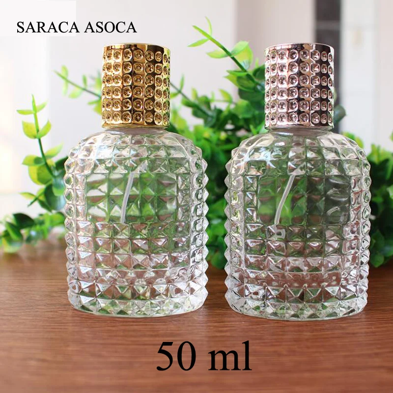 Retail Wholesale 50ml Clear color Sliver And Gold Cap Polished Glass Spray Perfume Bottle Big Volume Atomizer For Cosmetic
Retail Wholesale 50ml Clear color Sliver And Gold Cap Polished Glass Spray Perfume Bottle Big Volume Atomizer For Cosmetic