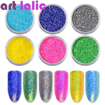 Artlalic 6pcs Holographic Laser Powder Nail Glitters Powder Dust Chrome Pigments Shinny Nail Art Decorations Set
Artlalic 6pcs Holographic Laser Powder Nail Glitters Powder Dust Chrome Pigments Shinny Nail Art Decorations Set