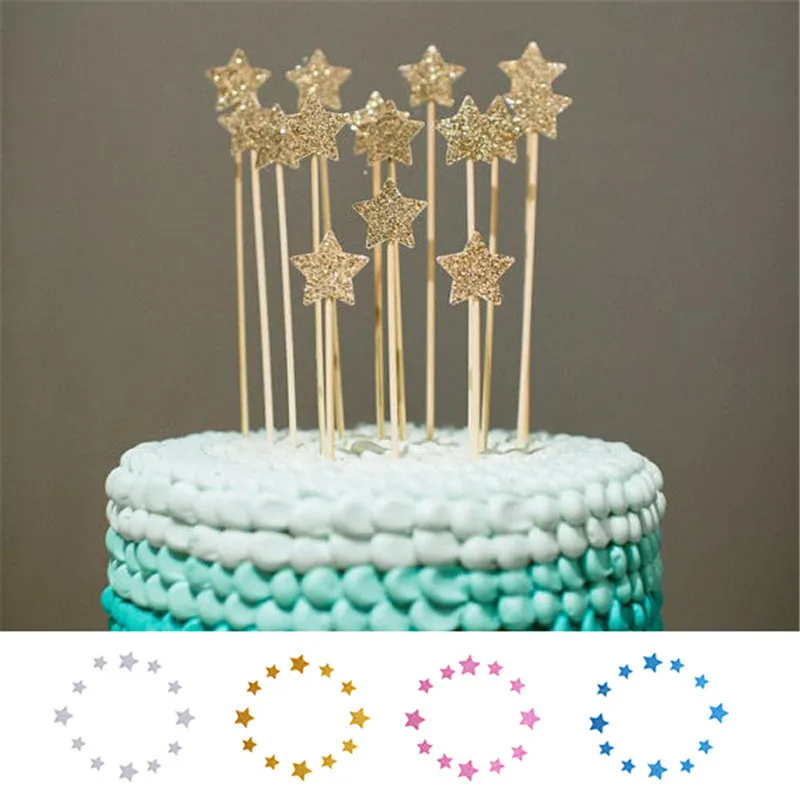 12pcs Shinning Star wedding birthday cake decorating tools decoration wedding birthday cake topper stand 4 color cheap Inserter
12pcs Shinning Star wedding birthday cake decorating tools decoration wedding birthday cake topper stand 4 color cheap Inserter