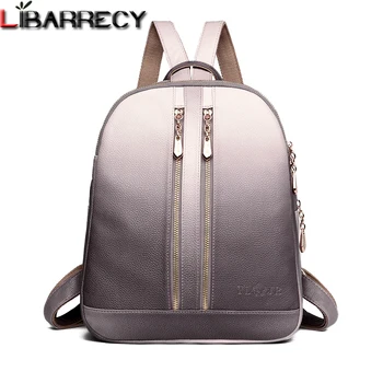Fashion Women Leather Backpack Double Zipper Shoulder Bags for Women Large Capacity Travel Bag Simple School Bag Mochilas Mujer
Fashion Women Leather Backpack Double Zipper Shoulder Bags for Women Large Capacity Travel Bag Simple School Bag Mochilas Mujer