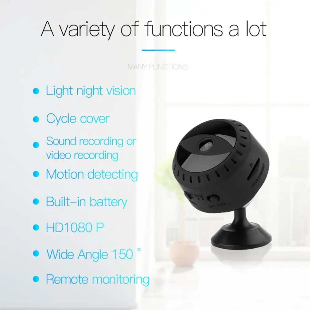 A10 High Definition Wireless Wifi Network Camera 1080P Wifi Remote Camera Infrared Night Vision Motion DV Camera
A10 High Definition Wireless Wifi Network Camera 1080P Wifi Remote Camera Infrared Night Vision Motion DV Camera