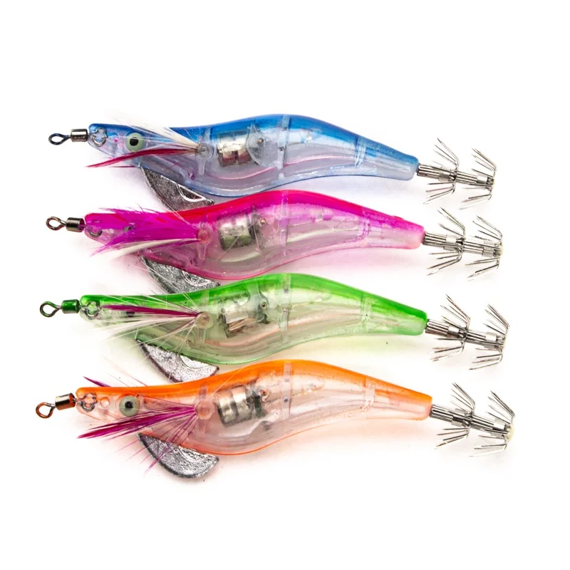 LED Electronic Luminous Shrimp Squid Night Fishing Squid Jigs Lure Bass Bait Fish Tackle Equipment Accessory wobbler
LED Electronic Luminous Shrimp Squid Night Fishing Squid Jigs Lure Bass Bait Fish Tackle Equipment Accessory wobbler