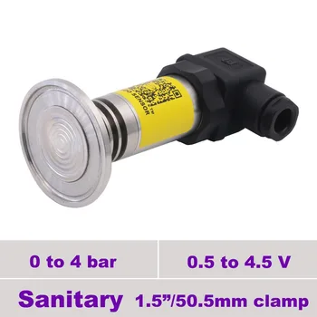 chinese hygienic pressure sensor 0.5-4.5V output, 3 wire, 0 to 4 bar, 400 kpa gauge sanitary transducer, 1.5" tri clamp fitting
chinese hygienic pressure sensor 0.5-4.5V output, 3 wire, 0 to 4 bar, 400 kpa gauge sanitary transducer, 1.5" tri clamp fitting