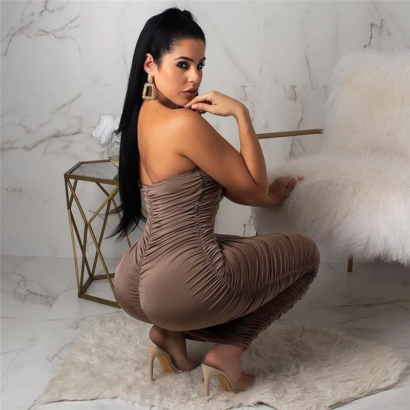 Pleated Sleeveless Strapless Sexy Bodycon Dress Women Summer Bandage Dresses Celebrity Banquet Elegant Party Club Dress Vestidos
Pleated Sleeveless Strapless Sexy Bodycon Dress Women Summer Bandage Dresses Celebrity Banquet Elegant Party Club Dress Vestidos