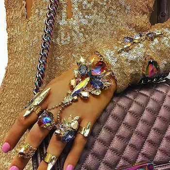 JUJIA BOHO Female Statement Crystal Bracelet Sets Wedding Beach Summer Accessories Sexy Rhinestone Chain Bracelet
JUJIA BOHO Female Statement Crystal Bracelet Sets Wedding Beach Summer Accessories Sexy Rhinestone Chain Bracelet