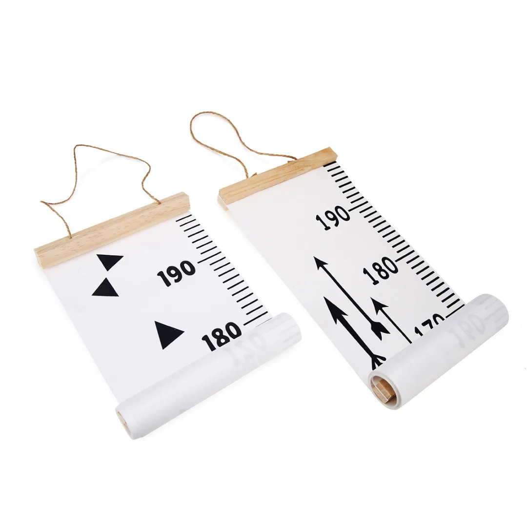 Wooden Wall Hanging Baby Child Kids Growth Chart Height Measure Ruler Wall Sticker for Kids Children Room Home Decoration