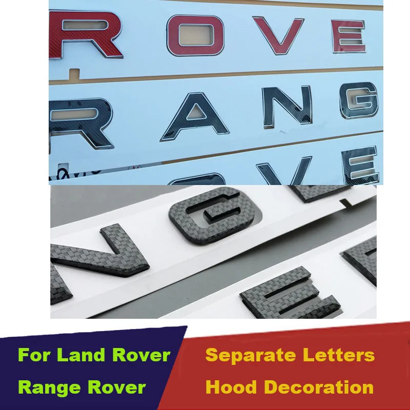 DIY Carbon Fiber Separate Letters Front Or Back Car Emblem Cover Sticker Letters Car Accessories for Range Rover sport evoque
DIY Carbon Fiber Separate Letters Front Or Back Car Emblem Cover Sticker Letters Car Accessories for Range Rover sport evoque