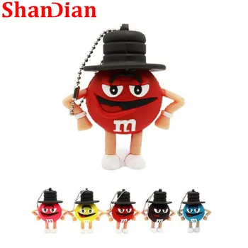 SHANDIAN Promotions cute M bean models pendrive usb flash drive 128G 64G 32G 16G 4GB USB 2.0 cartoon beans Memory Stick gift
SHANDIAN Promotions cute M bean models pendrive usb flash drive 128G 64G 32G 16G 4GB USB 2.0 cartoon beans Memory Stick gift