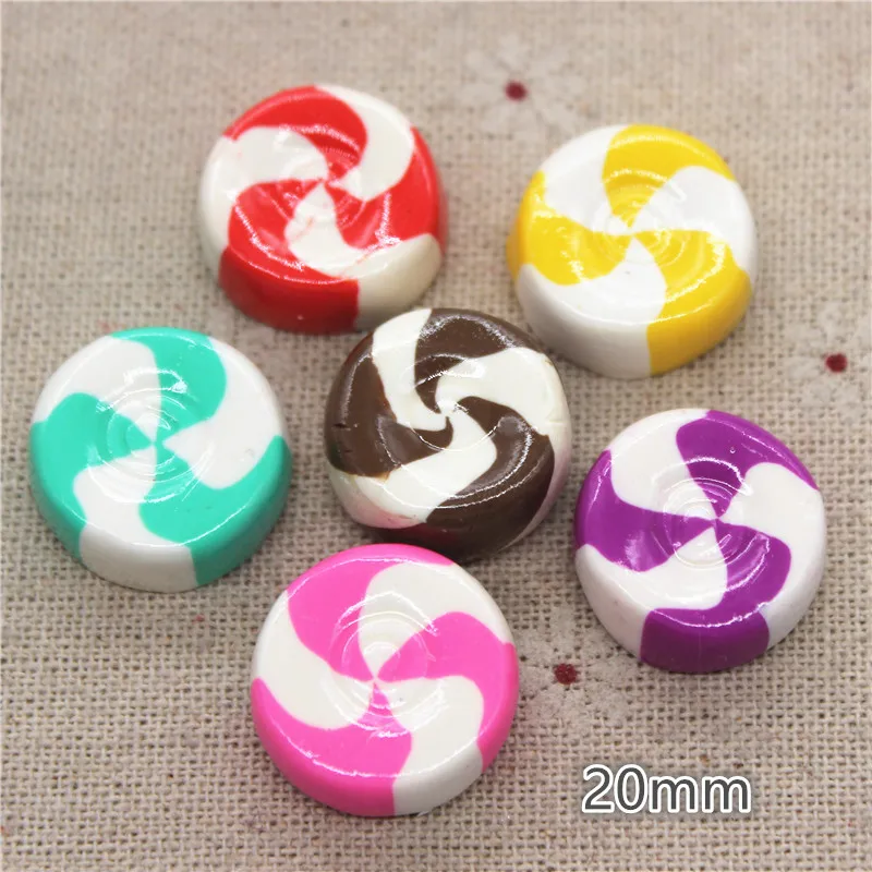 10pcs 20mm Kawaii Resin Simulation Swirl Candy Flatback Cabochon DIY Craft Scrapbooking
10pcs 20mm Kawaii Resin Simulation Swirl Candy Flatback Cabochon DIY Craft Scrapbooking