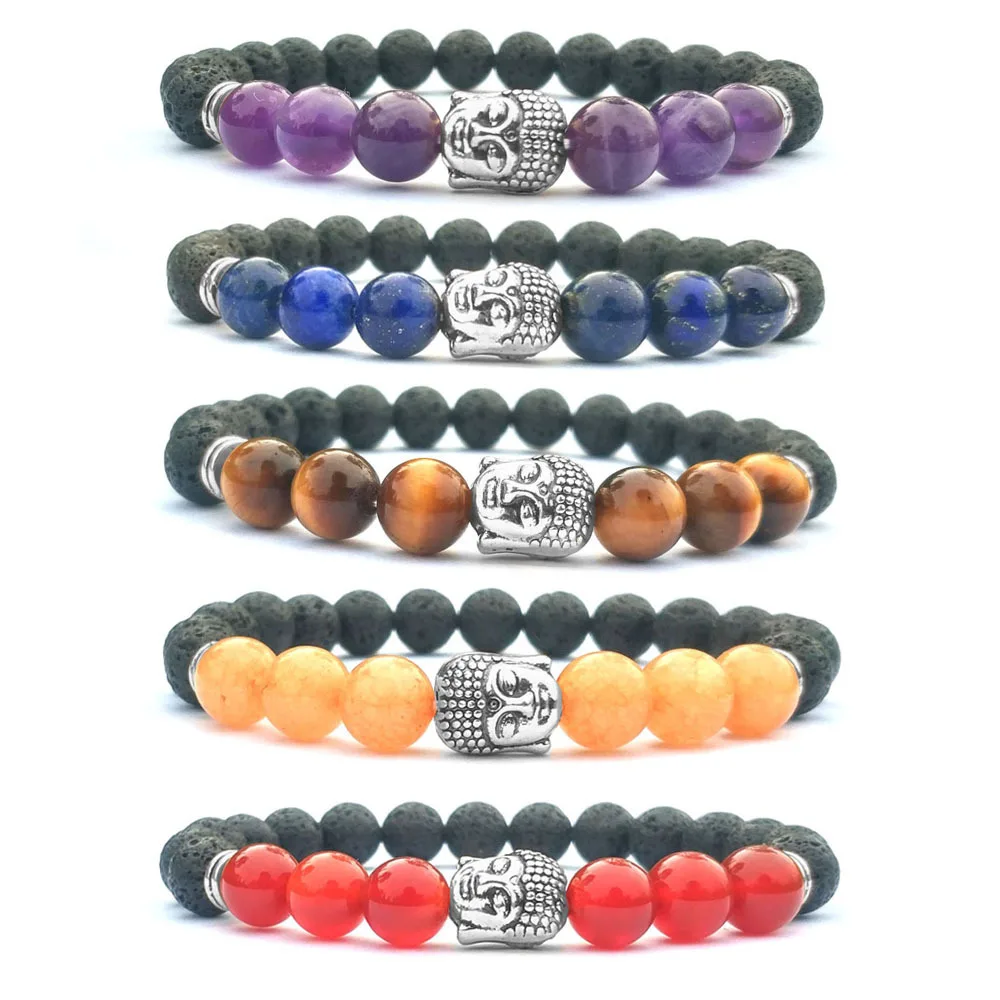 Natural Stone Lava Tiger Eye Buddha Bead Bracelets Bangles Skull Charm Natural Stone Bracelet yoga Jewelry Men Women Bracelets
Natural Stone Lava Tiger Eye Buddha Bead Bracelets Bangles Skull Charm Natural Stone Bracelet yoga Jewelry Men Women Bracelets