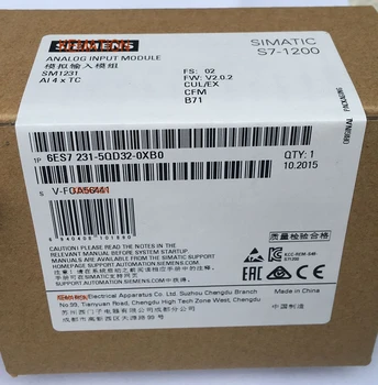 Original PLC Module 6ES7231-5QD32-0XB0 6ES7 231-5QD32-0XB0 S7-1200 Analog input SM 1231 TC 6ES72315QD320XB0 New in Sealed Box
Original PLC Module 6ES7231-5QD32-0XB0 6ES7 231-5QD32-0XB0 S7-1200 Analog input SM 1231 TC 6ES72315QD320XB0 New in Sealed Box
