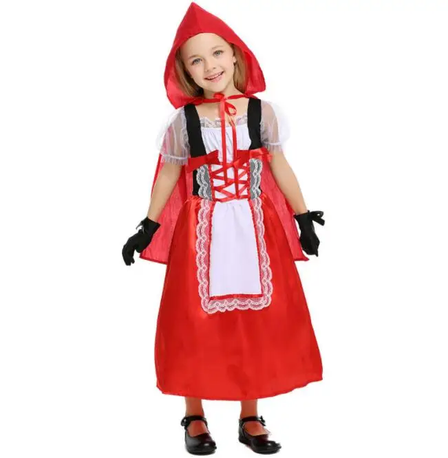 Kids Red Riding Hood Costumes Girls Dress Little Red Riding hood Cosplay Children's Day Carnival Halloween Costumes
Kids Red Riding Hood Costumes Girls Dress Little Red Riding hood Cosplay Children's Day Carnival Halloween Costumes