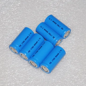 6pcs UNITEK ICR 3.7v 17360 li-ion battery 800mah rechargeable lithium ion cell for massager machine flashlight torch
6pcs UNITEK ICR 3.7v 17360 li-ion battery 800mah rechargeable lithium ion cell for massager machine flashlight torch