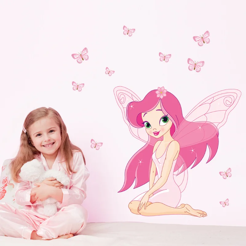 Beautiful Butterfly Fairy Wall Stickers for Girl's room Kids room Bedroom Background Wall Decor Eco-friendly Art Decals dc8
Beautiful Butterfly Fairy Wall Stickers for Girl's room Kids room Bedroom Background Wall Decor Eco-friendly Art Decals dc8