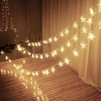 3M Stars Warm White LED Fairy Curtain String Light Wedding Christmas Decor Lamps Party 2017 Xmas Decor
3M Stars Warm White LED Fairy Curtain String Light Wedding Christmas Decor Lamps Party 2017 Xmas Decor