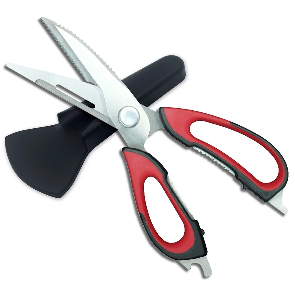 7 in 1 Heavy Duty Multifunction Multi Blade Kitchen Scissors for fish chicken meat with magnetic cover Detachable
7 in 1 Heavy Duty Multifunction Multi Blade Kitchen Scissors for fish chicken meat with magnetic cover Detachable
