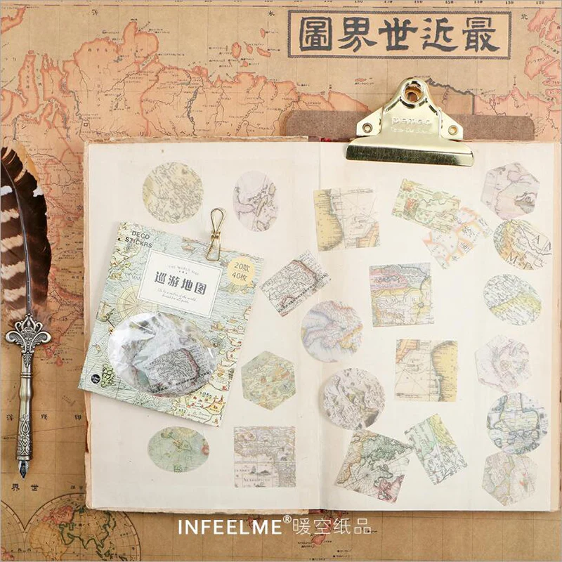 Vintage Travel Map Planet Label Decorative Stickers Diary Scrapbooking Sealing Sticker DIY Retro Paper Sticker Stationery Gift
Vintage Travel Map Planet Label Decorative Stickers Diary Scrapbooking Sealing Sticker DIY Retro Paper Sticker Stationery Gift