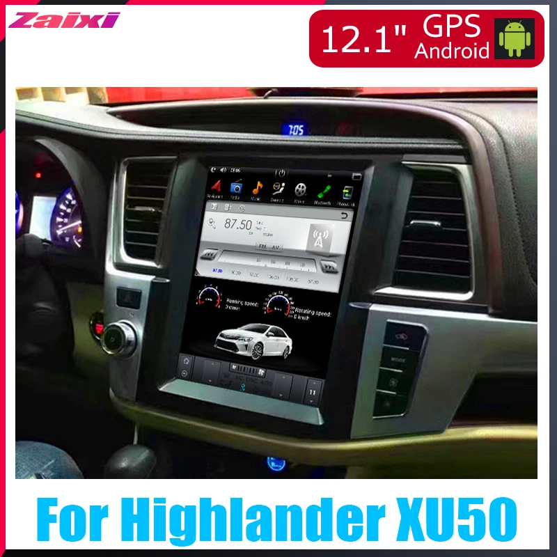ZaiXi 12.1" Vertical screen android car gps multimedia video player in dash for Toyota Highlander XU50 2014~2019 car navigaton
ZaiXi 12.1" Vertical screen android car gps multimedia video player in dash for Toyota Highlander XU50 2014~2019 car navigaton