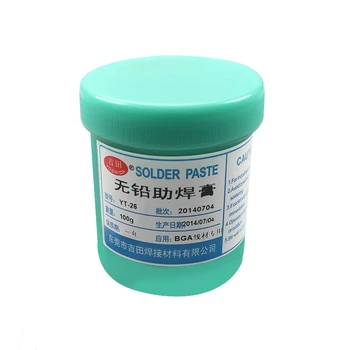 YT-26 High quality Solder Paste Flux for Computer Mobile phone chips BGS chip welding Repair Tool 100G
YT-26 High quality Solder Paste Flux for Computer Mobile phone chips BGS chip welding Repair Tool 100G