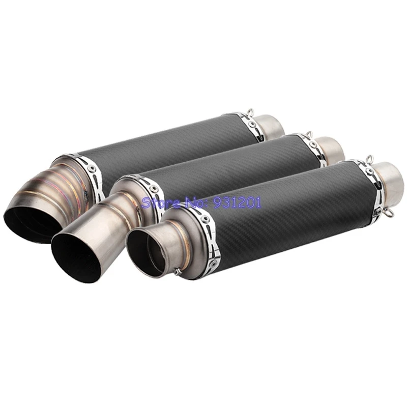 Inlet 51mm Motorcycle Exhaust Pipe Muffler Carbon Fiber Universal for CBR300 CBR500 CB400 CBR650F CBR150 MSX125 PCX125 etc.
Inlet 51mm Motorcycle Exhaust Pipe Muffler Carbon Fiber Universal for CBR300 CBR500 CB400 CBR650F CBR150 MSX125 PCX125 etc.