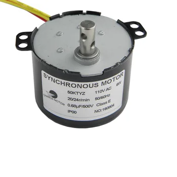 CHANCS 50KTYZ AC 110V 20-24RPM Synchronous Motor Geared 6W CE Pass Gear Permanent MagnetMotor
CHANCS 50KTYZ AC 110V 20-24RPM Synchronous Motor Geared 6W CE Pass Gear Permanent MagnetMotor