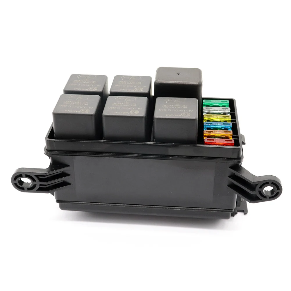 12 Slot Fuse Relay Box with 12V 40A Relay Fuses for Automotive Marine Car Styling
12 Slot Fuse Relay Box with 12V 40A Relay Fuses for Automotive Marine Car Styling