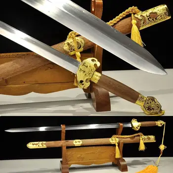 Tradition Chinese KungFu/TaiChi Sword Nice Full Tang High Manganese Steel Blade WuShu Hard Jian Free Sword Tassel
Tradition Chinese KungFu/TaiChi Sword Nice Full Tang High Manganese Steel Blade WuShu Hard Jian Free Sword Tassel