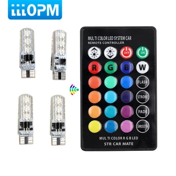 lllopm RGB T10 W5W Led Car Clearance Lights SMD RGB T10 LED 194 168 Bulb Remote Width Interior Lighting Source Car Styling
lllopm RGB T10 W5W Led Car Clearance Lights SMD RGB T10 LED 194 168 Bulb Remote Width Interior Lighting Source Car Styling