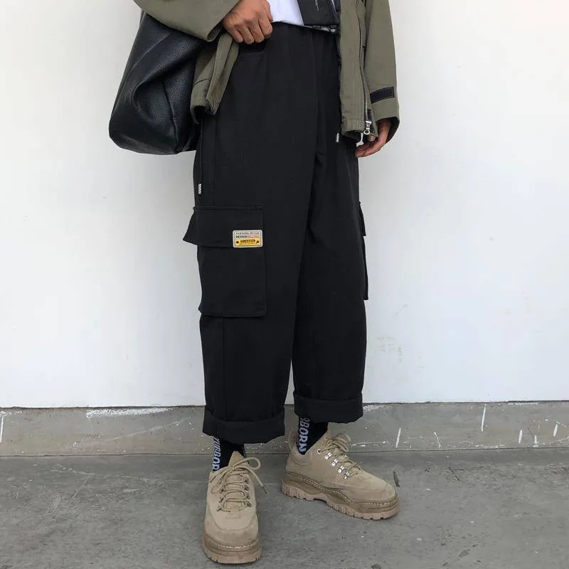Cargo Pants Women Ankle-Length Hip Hop Trousers Soft Harajuku Korean Style Womens Trendy Solid Side Pockets Casual Pants girls
Cargo Pants Women Ankle-Length Hip Hop Trousers Soft Harajuku Korean Style Womens Trendy Solid Side Pockets Casual Pants girls