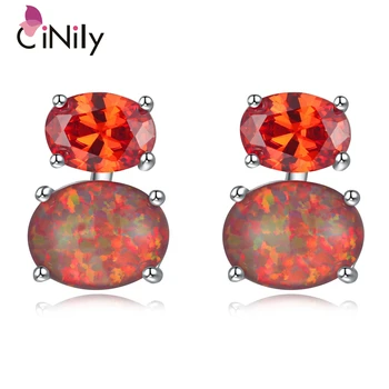 CiNily Orange & Green Fire Opal Stone Stud Earrings Silver Plated Red Garnet Mini Cute Summer Jewelry Best Gifts for Woman Girl
CiNily Orange & Green Fire Opal Stone Stud Earrings Silver Plated Red Garnet Mini Cute Summer Jewelry Best Gifts for Woman Girl