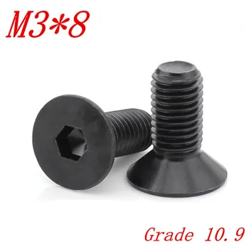 500pcs/lot DIN7991 Grade 10.9 M3*8 M3 x 8 flat hex socket countersunk head screw
500pcs/lot DIN7991 Grade 10.9 M3*8 M3 x 8 flat hex socket countersunk head screw